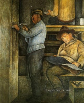 Diego Rivera Painting - the painter the sculptor and the architect 1928 Diego Rivera